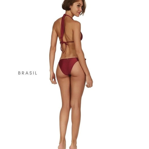 ViX by Paula Hermanny Paula Red Bikini Bottoms NWOT Size XS - Picture 3 of 7